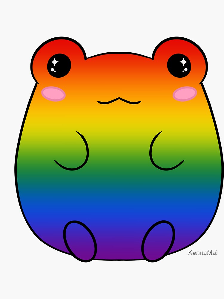 Pride Frog Sticker For Sale By Kennamai Redbubble