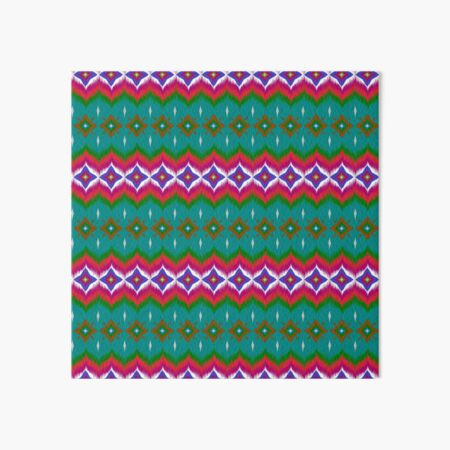 Lámina rígida Adorno folclórico geométrico Ikat Textura étnica tribal