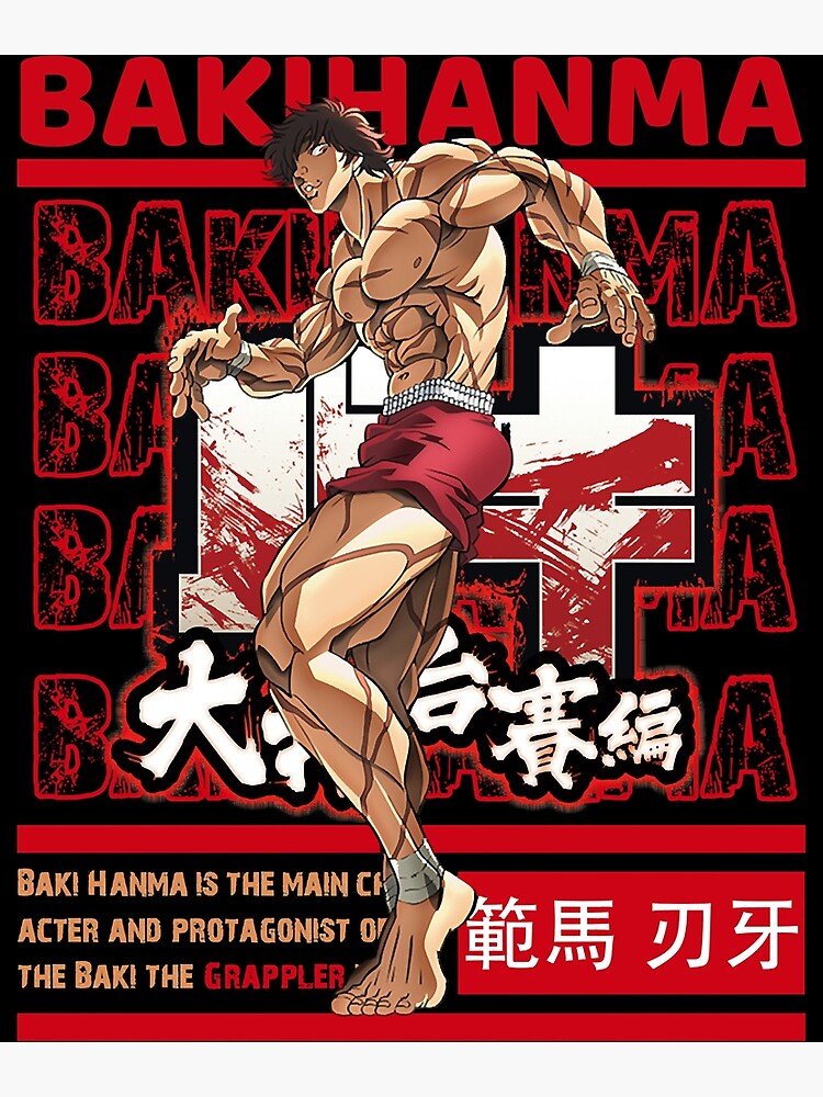 Baki Hanma The Grappler Poster For Sale By Starkcaria Redbubble