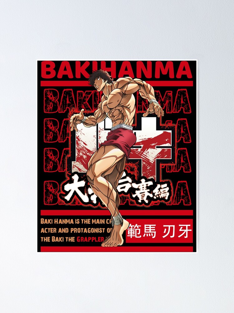 Baki Hanma The Grappler Poster For Sale By StarkCaria Redbubble