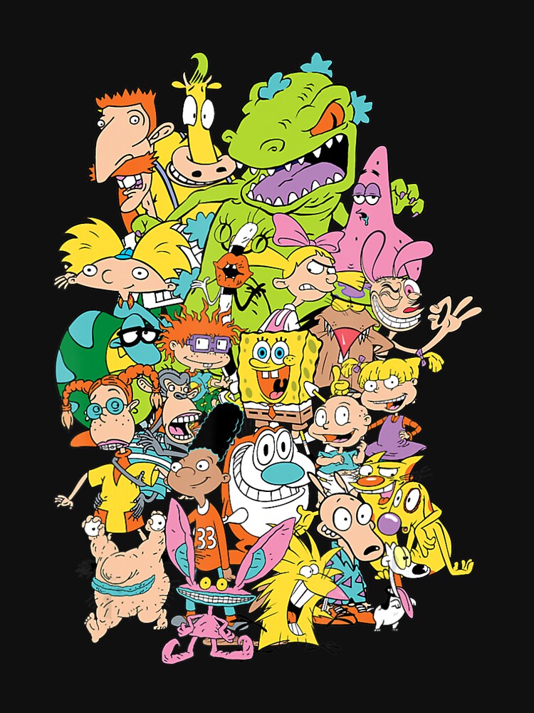 Nickelodeon Complete Nick 90S Throwback Character T Shirt For Sale By