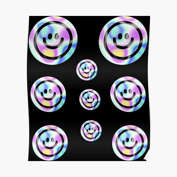 Happy Face Emoji Smiley Face Classic Poster For Sale By Delphauhligr