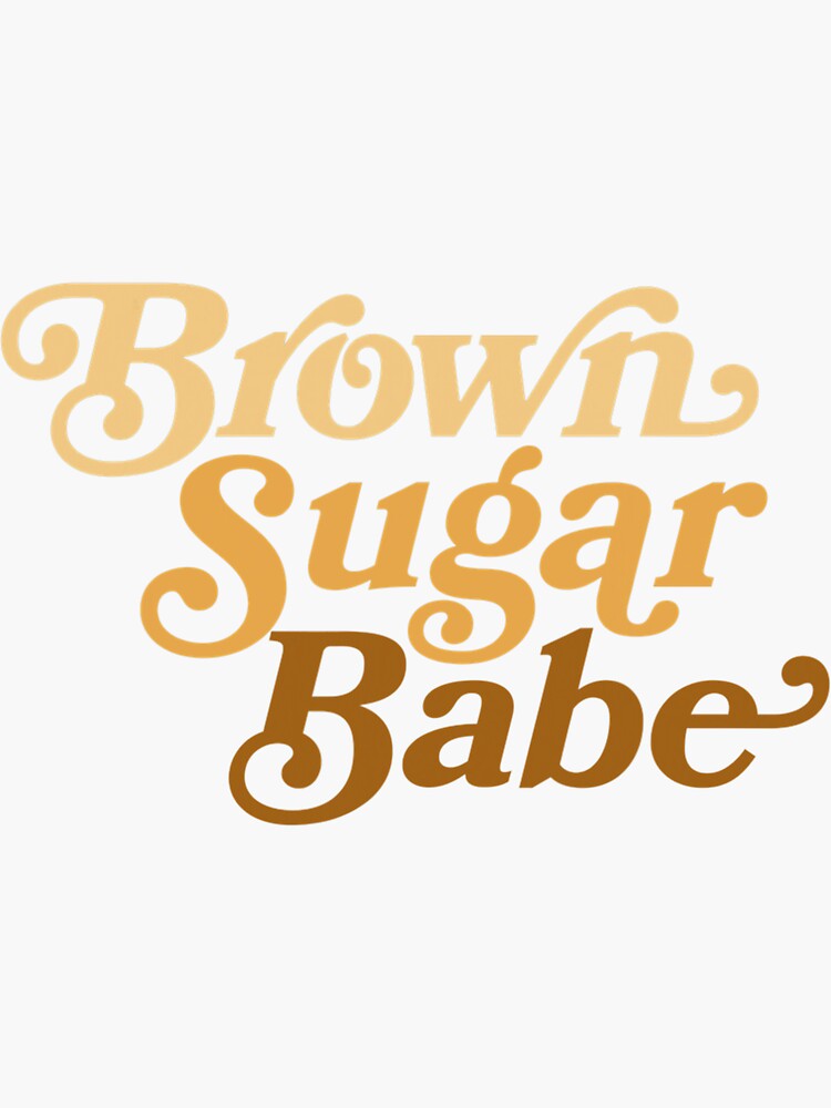 Brown Sugar Babe Afro Queen Black Women Pride Melanin Sticker For