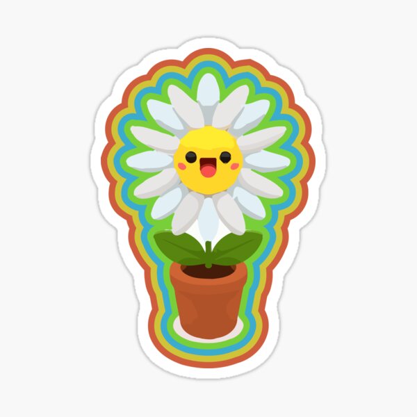 Happy Daisy Flower Power 60 S 70 S Retro Vintage Hippie Gardening