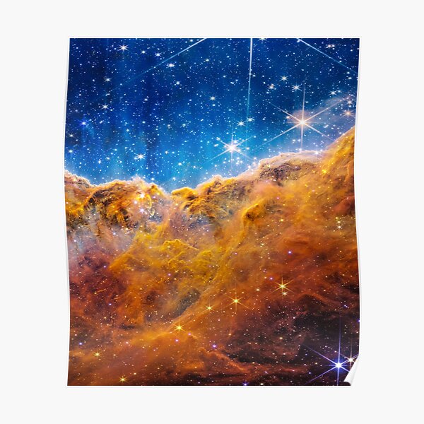 Póster Acantilados Cósmicos En La Nebulosa De Carina Paisaje