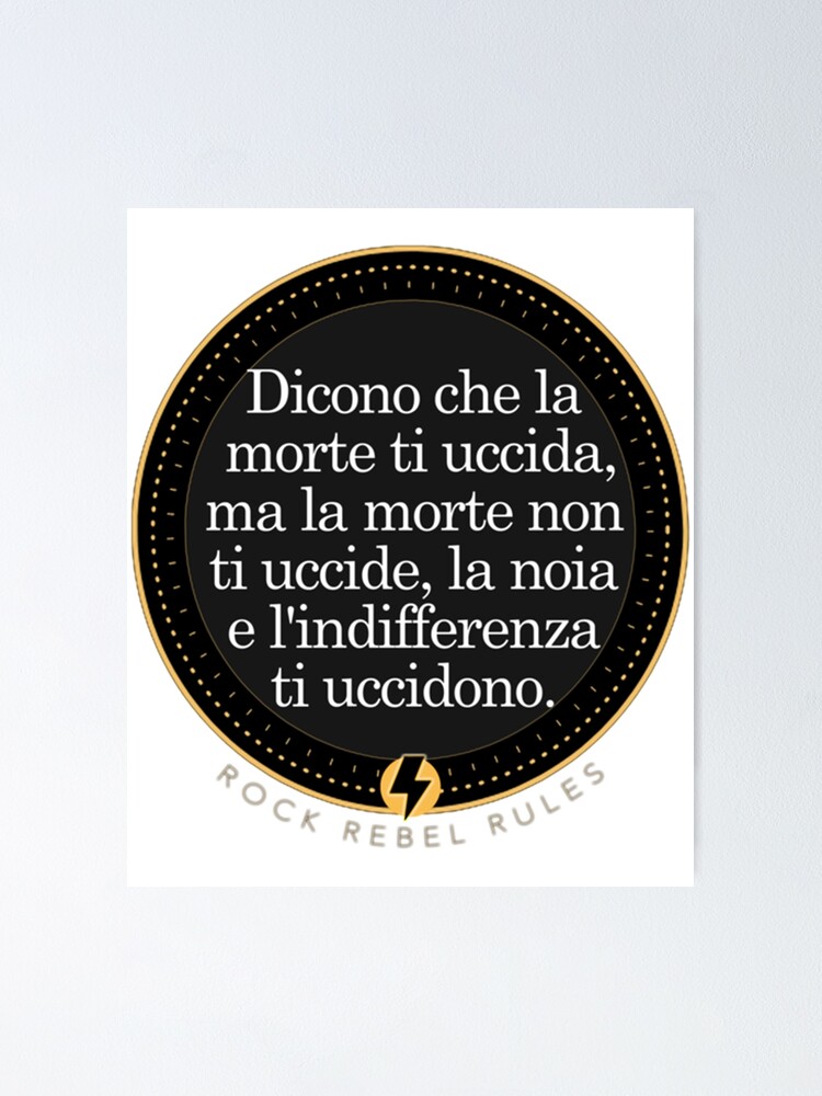 Dicono Che La Morte Ti Uccida Poster For Sale By Ererry Redbubble