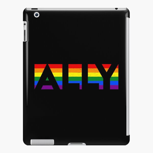 Ally LGBTQ Rainbow Pride Flag Lesbian Gay Vintage IPad Case Skin