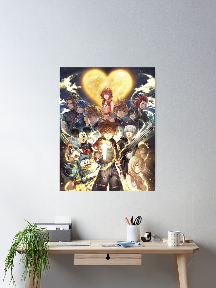 Kingdom Hearts Poster For Sale By Latimeralene Redbubble