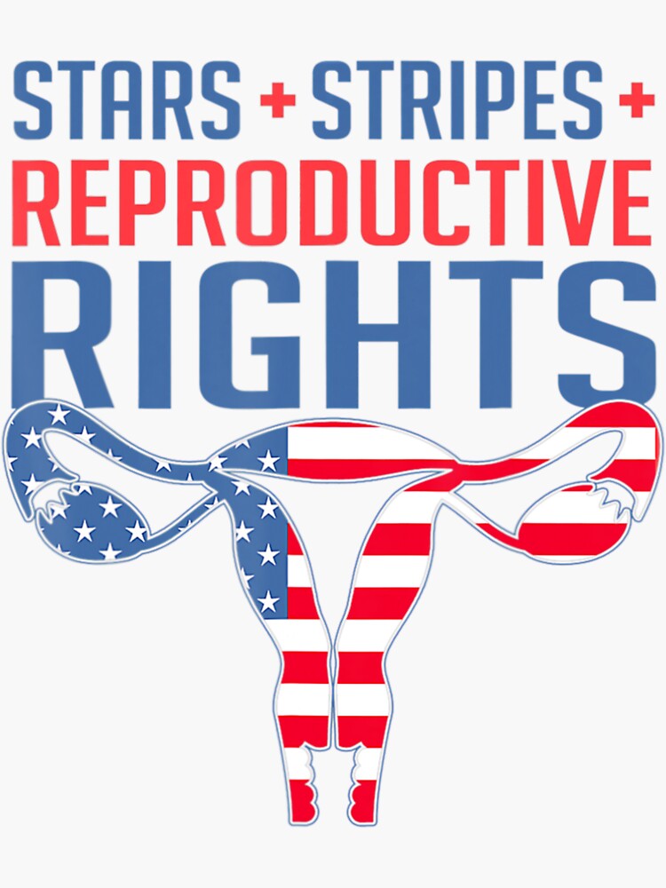 Stars Stripes And Equal Rights Pro Choice Reproductive Flag Sticker