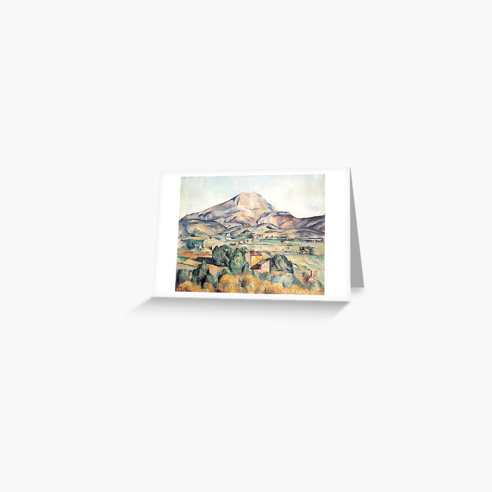 Mont Sainte Victoire Seen From Bellevue Paul Cezanne Greeting Card