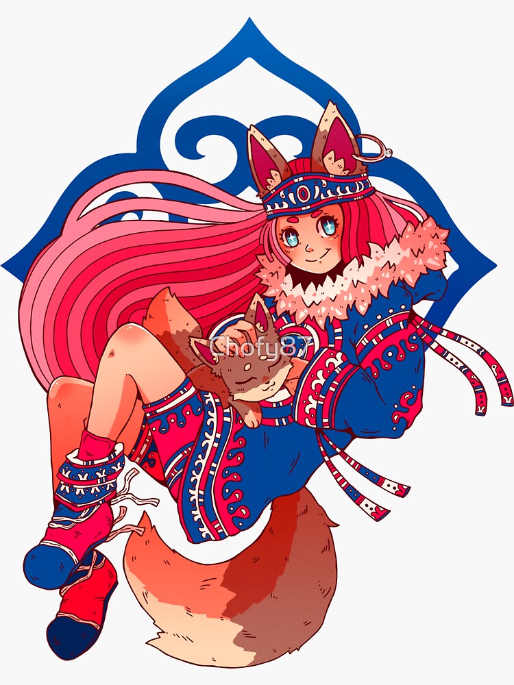 Ainu Okami Sticker For Sale By Chofy Redbubble