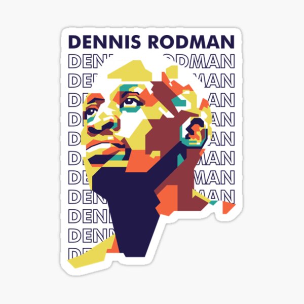 Dennis Rodman WPAP Art T Sticker For Sale By ZackaryBrig Redbubble