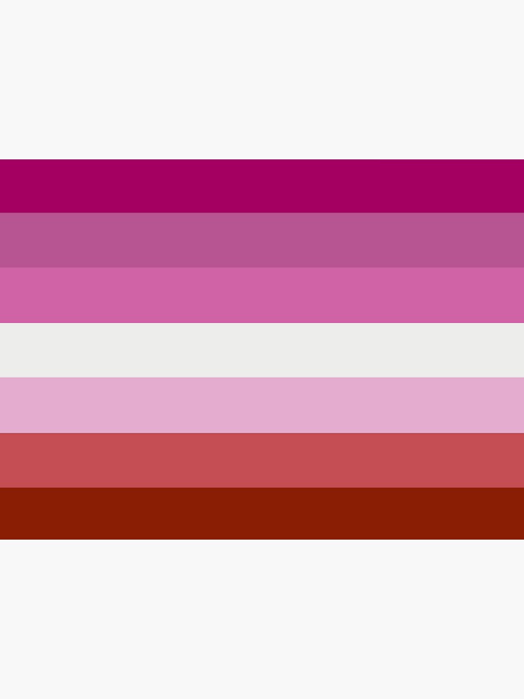 Lesbian Pride Flag Sticker For Sale By Cznerdy Redbubble