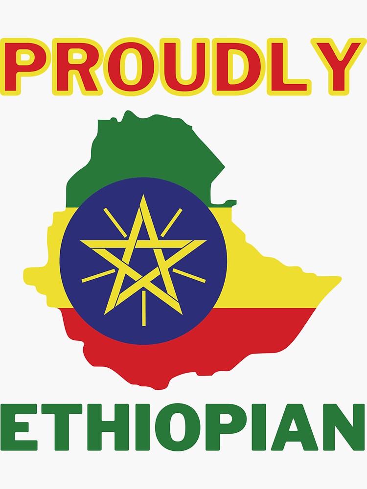 Proudly Ethiopian Sticker For Sale By Jfa Redbubble