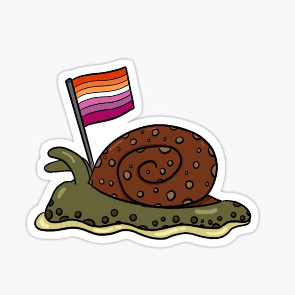 Lesbian Pride Snail Sticker For Sale By Irene2019 Redbubble