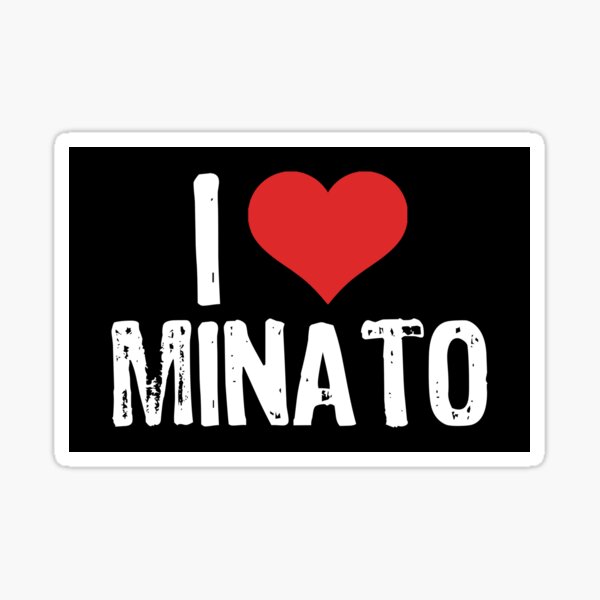 I Love Minato Sticker For Sale By Samcloverhearts Redbubble