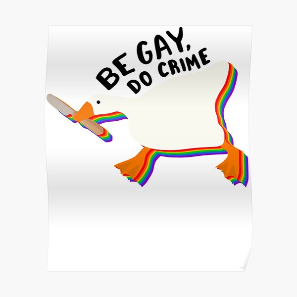 Be Gay Do Crime Untitled Goose Tote Bag Poster For Sale By