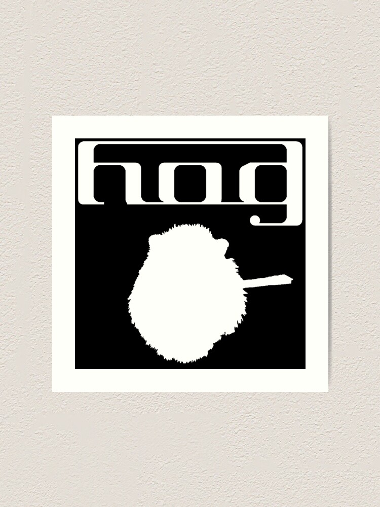 Empest White Silhouette Hog Logo Art Print For Sale By Hogband