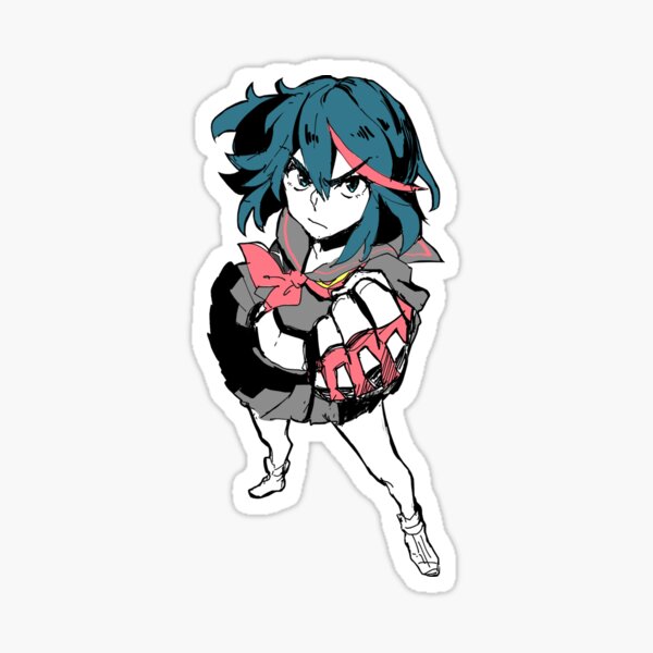 Ryuko Matoi Kill La Kill Sticker For Sale By Piecestore Redbubble