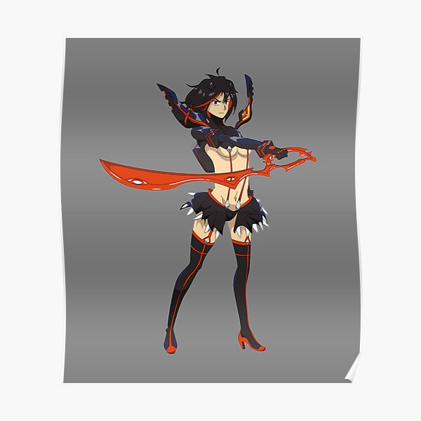 Ryuko Matoi Kill La Kill Poster For Sale By Piecestore Redbubble