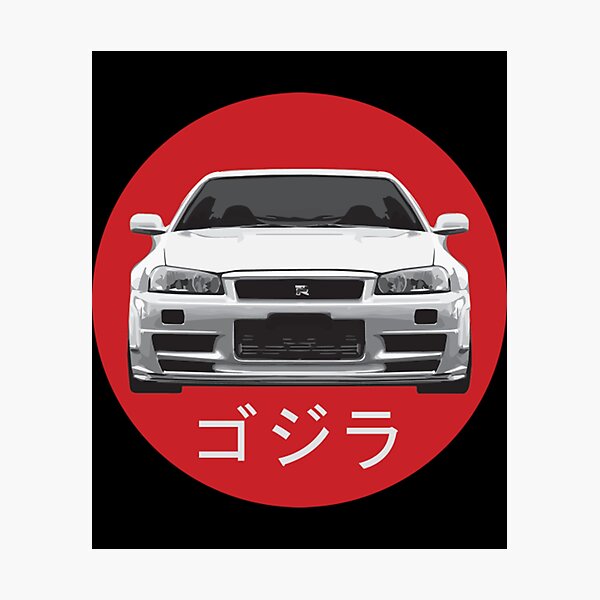 Lámina fotográfica Camiseta Nissan Skyline Gtr R34Nissan Skyline GTR