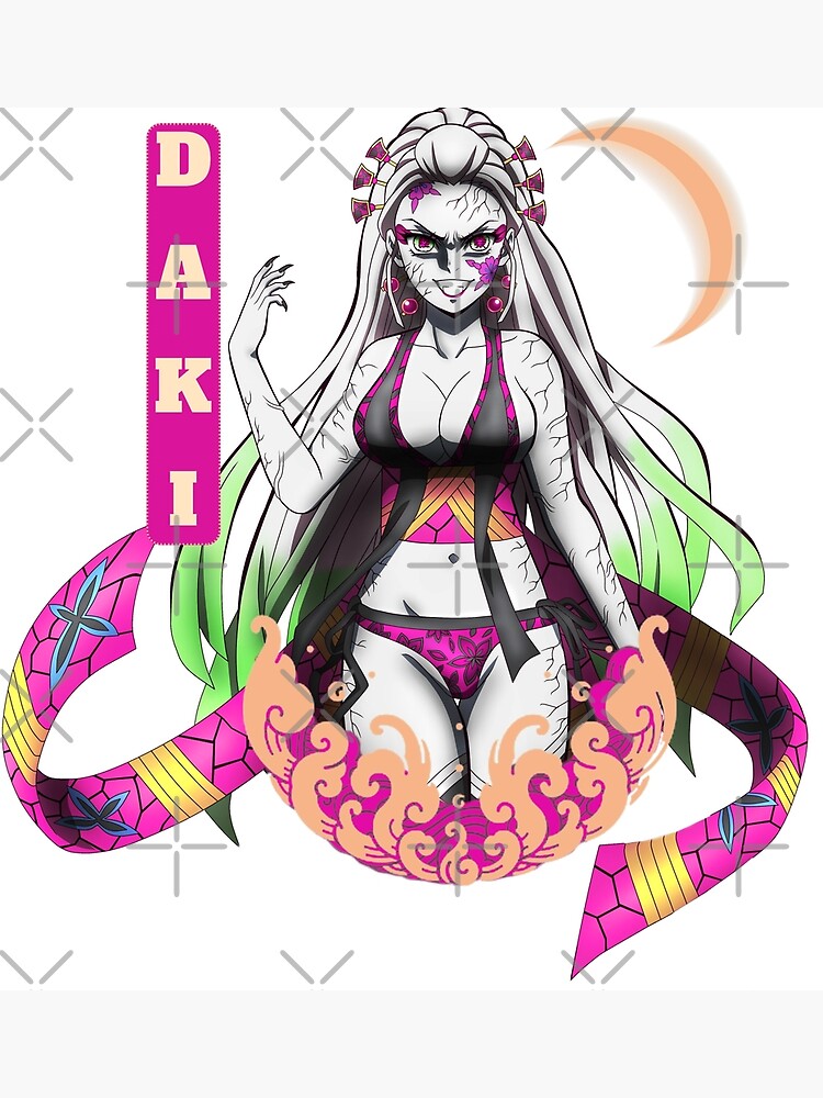 Daki Upper Moon Demon Poster For Sale By Sarkitawo Redbubble