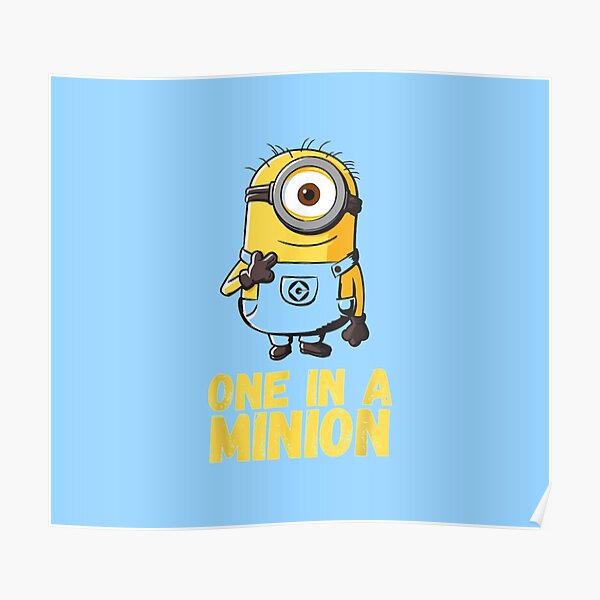 Fuuny Minion Poster For Sale By Janao1111 Redbubble