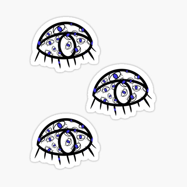 Magic Eye Trio Sticker For Sale By Docado Redbubble