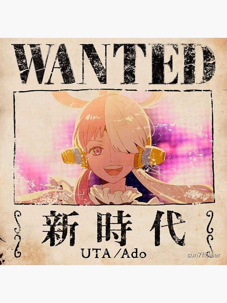 Uta S Wanted Poster From Ado S Song New Genesis Sticker For