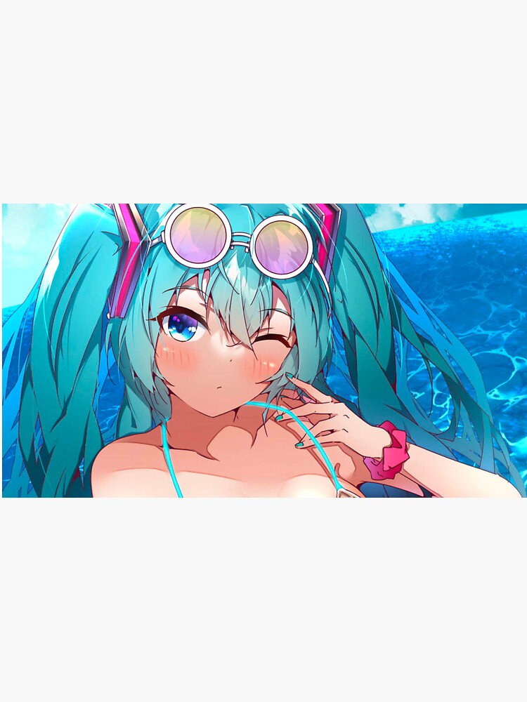 Sexy Hatsune Miku Bikini Waifu Kawaii Hot Vocaloid Lewd Anime Girl