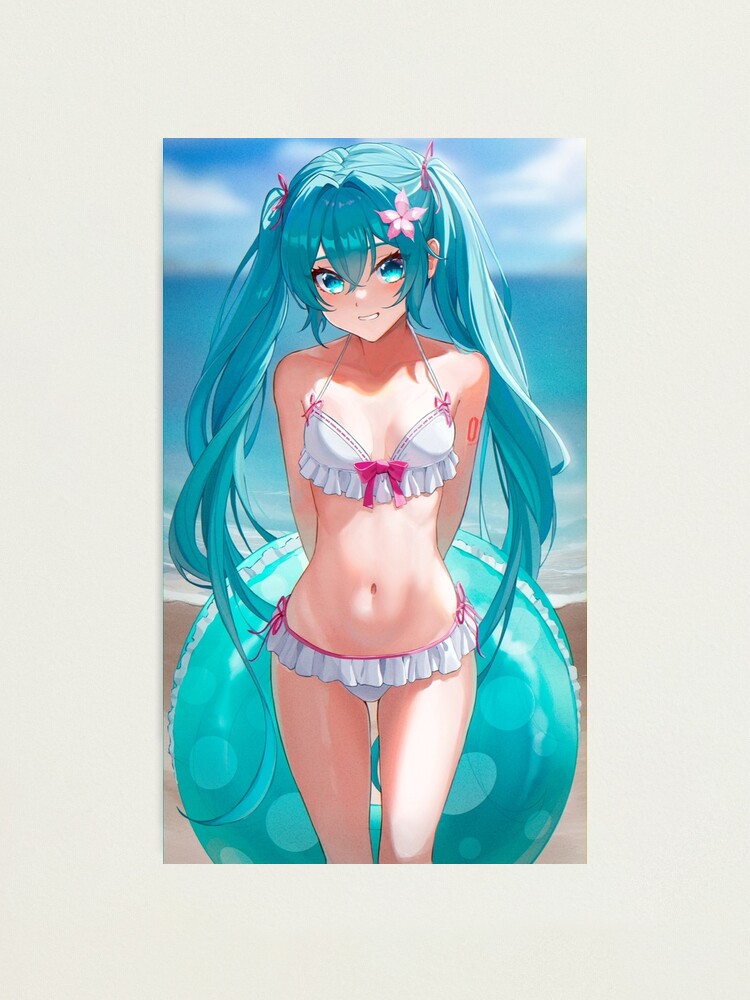 Sexy Hatsune Miku Bikini Cute Waifu Kawaii Hot Vocaloid Lewd Anime