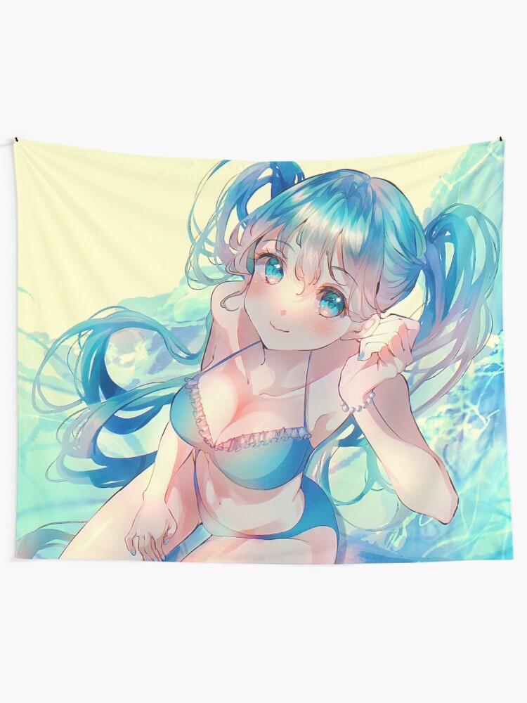 Sexy Hatsune Miku Bikini Waifu Cute Kawaii Hot Vocaloid Lewd Anime