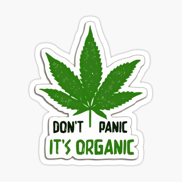 Don T Panic It S Organic Illustration Sticker For Sale By