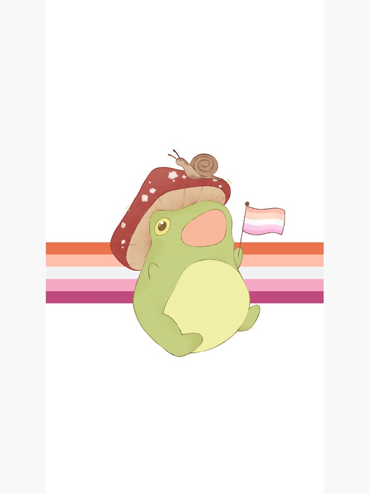 Lesbian Pride Frog Sticker For Sale By Alixberri Redbubble