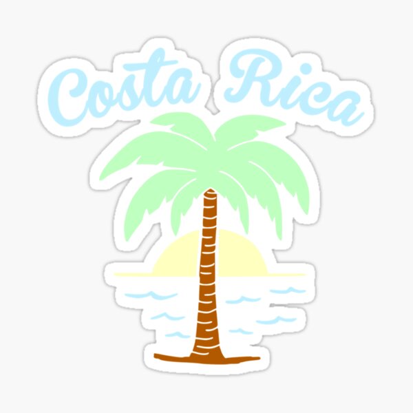 Tropical Costa Rica Pura Vida Sticker For Sale By Ahalyarai Redbubble