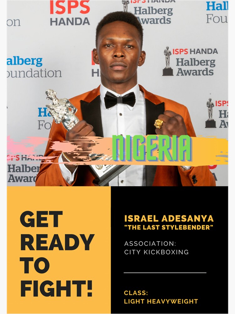 Israel Adesanya The Last Stylebender UFC CITY KICKBOXING LIGHT