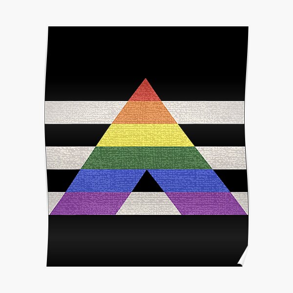 Lgbt Gay Pride Ally Flag Lgbt Ally Poster For Sale By Gardnewerd