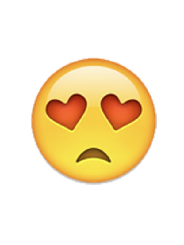 Sad Heart Eyed Emoji Stickers By Tarantinope Redbubble