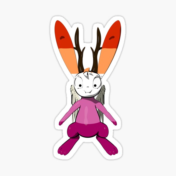 Lesbian Pride Bunny Sticker For Sale By Alessia Panduh Redbubble