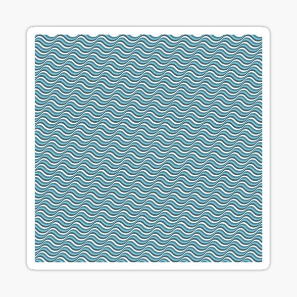 Ocean Wave Pattern Sticker For Sale By NobleForte Redbubble