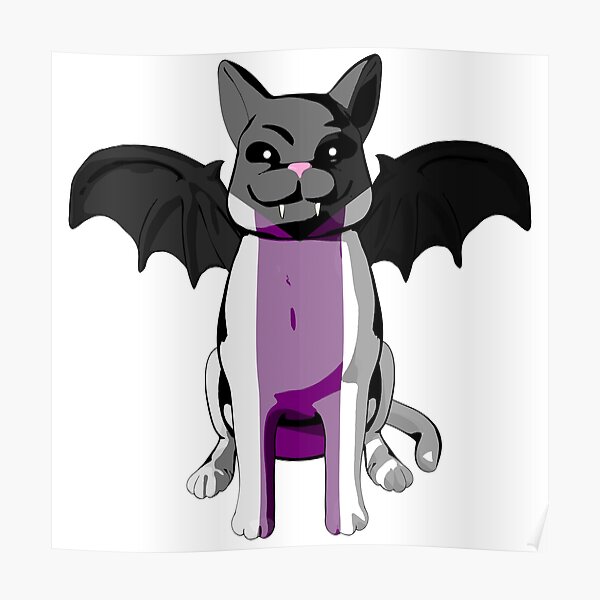 Demi Pride Bat Cat Poster For Sale By Alessia Panduh Redbubble