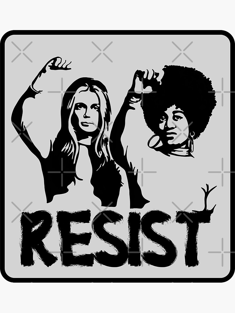 Gloria Steinem And Angela Davis Portrait Sticker For Sale By