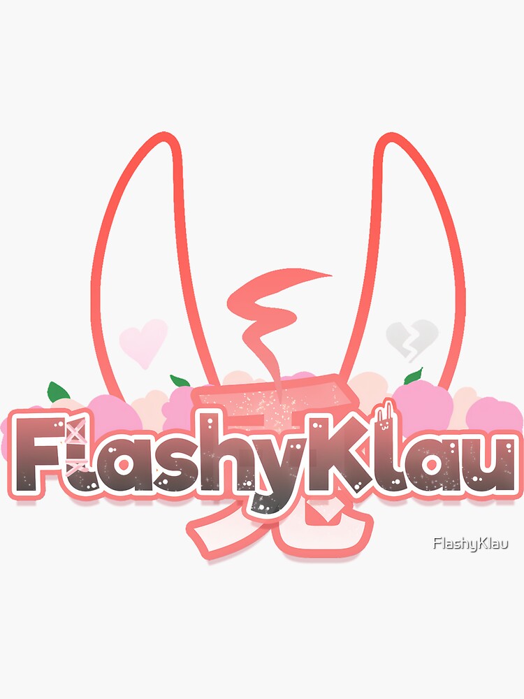 FlashyKlau VTuber Logo Sticker For Sale By FlashyKlau Redbubble