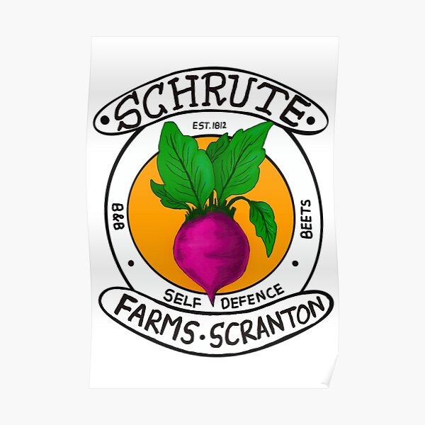 The Office Schrute Farms Logo Dwight Schrute Poster For Sale By