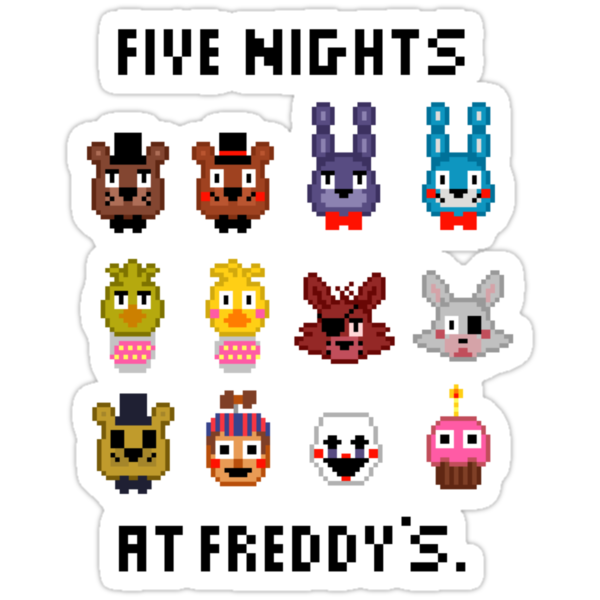 "Five Nights at Freddy's." Stickers by foryouistellify | Redbubble