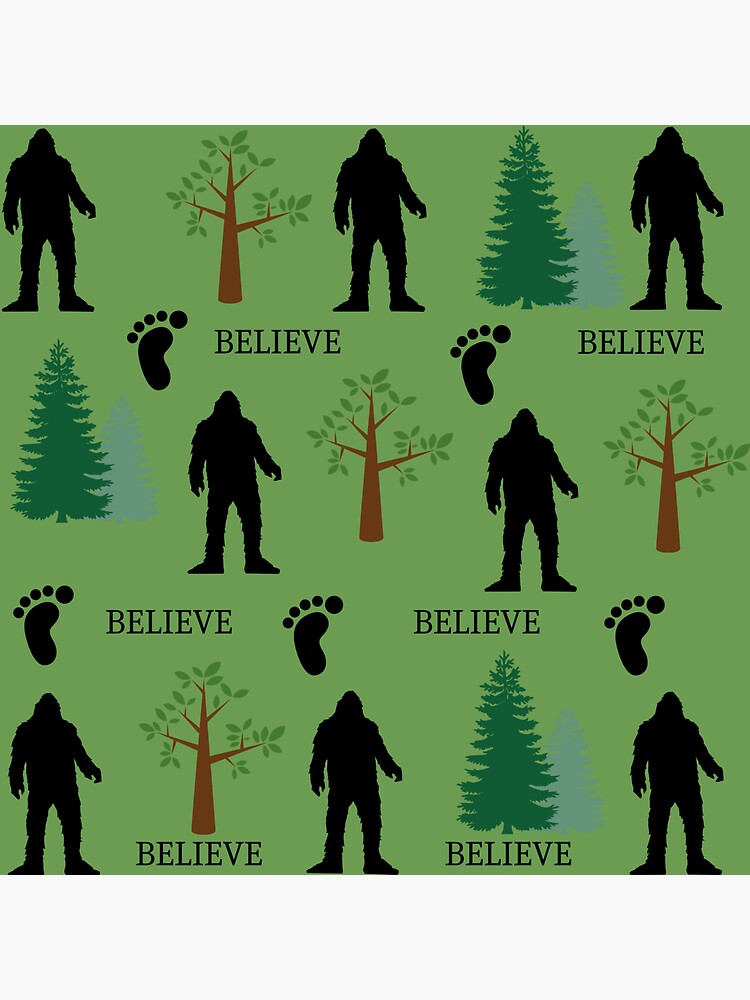 Believe Bigfoot Sticker For Sale By Thoughtfulycute Redbubble