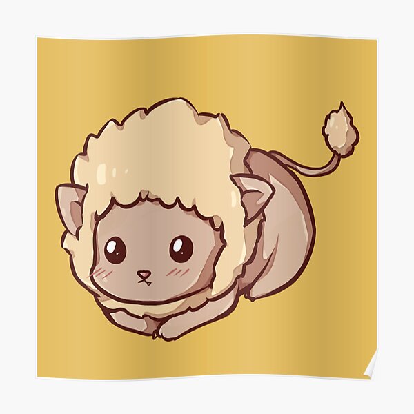 Lion Cute Poster For Sale By BelindaFRS Redbubble