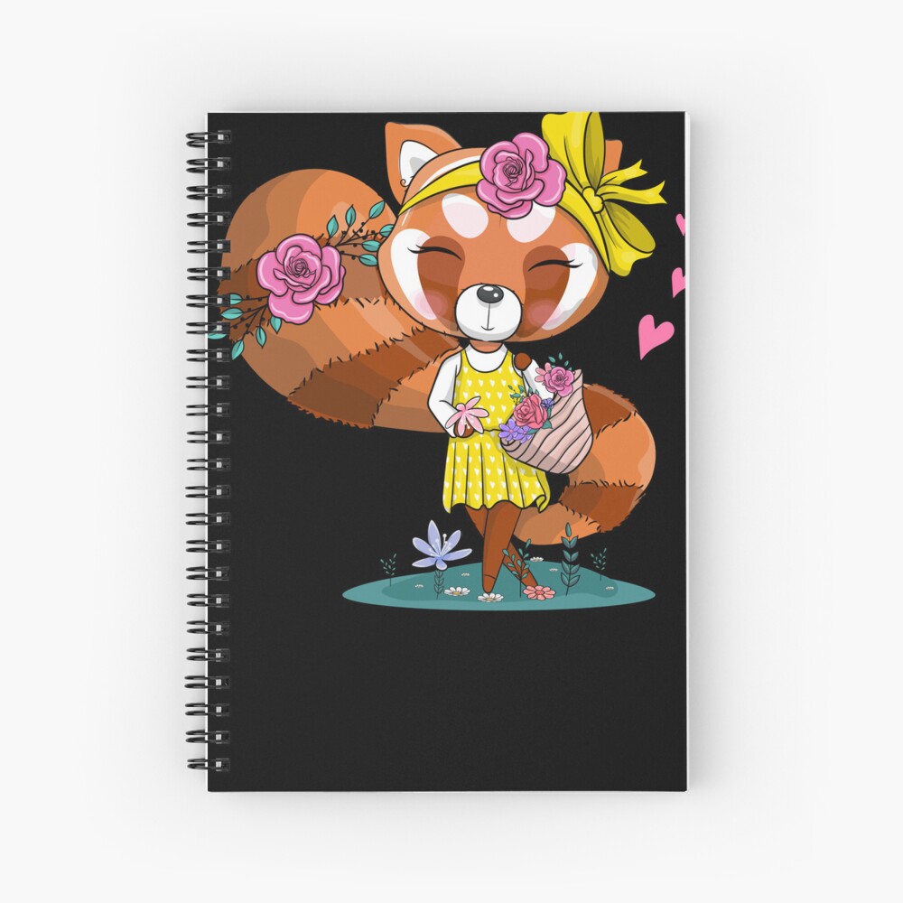 Cuaderno De Espiral Red Panda Slim Fit Pandas Panda De Dibujos