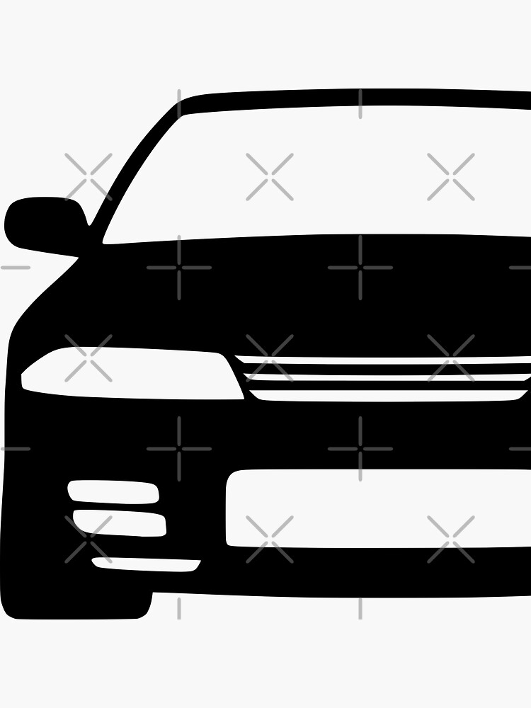 Nissan Skyline R Gtr Black Silhouette Sticker For Sale By