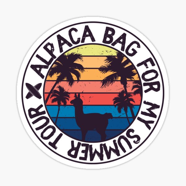 Alpaca Bag For My Summer Tour Sticker For Sale By Hachimkf Redbubble